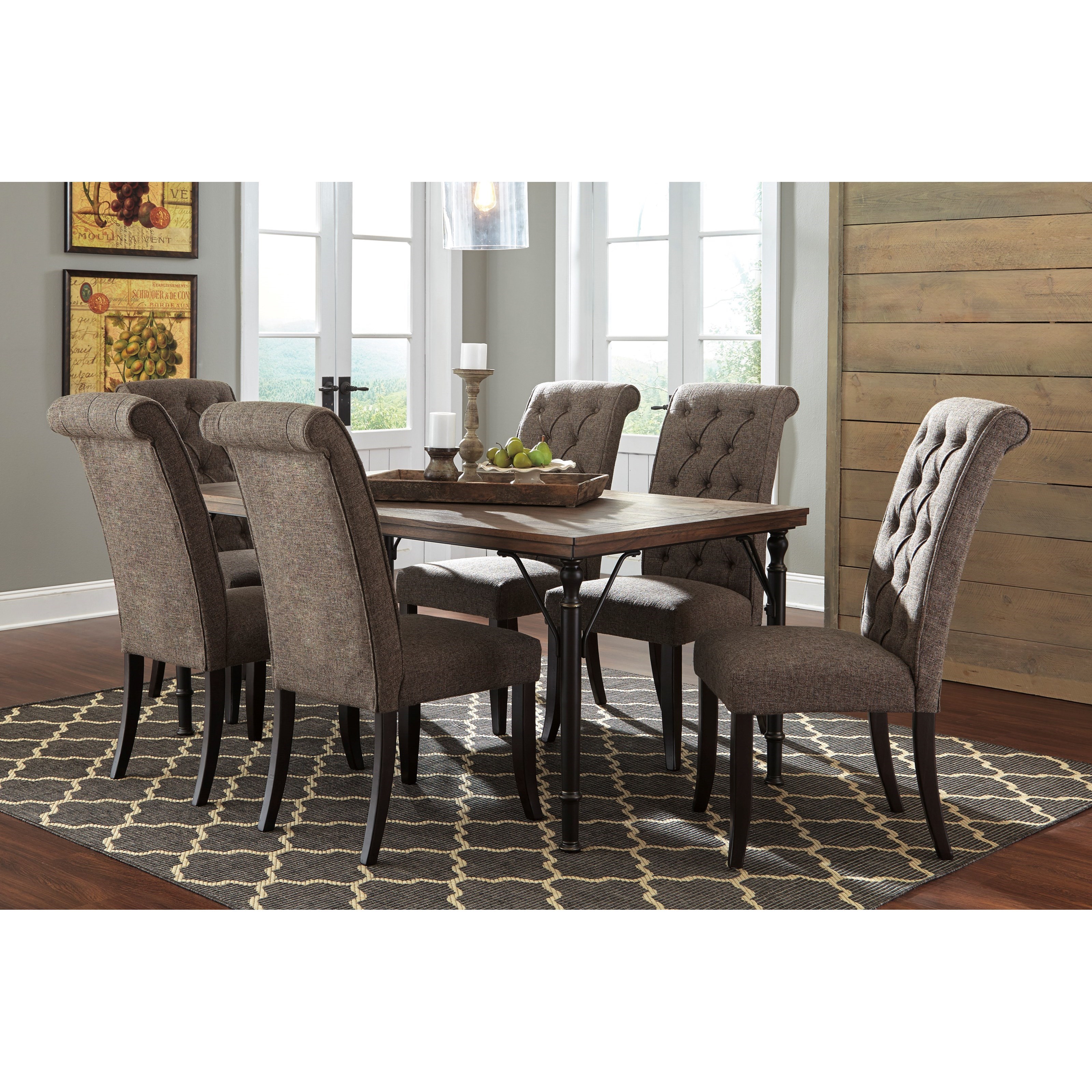 Signature Design by Ashley Tripton 7Piece Rectangular Dining Room
